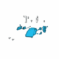 OEM 2008 Cadillac STS Composite Headlamp Diagram - 20836118