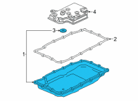 OEM Chevrolet Oil Pan Diagram - 24293671