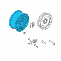 OEM 2016 Lincoln MKZ Wheel, Alloy Diagram - FP5Z-1007-A
