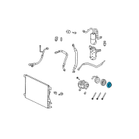 OEM 2010 Ford Taurus Clutch Plate & Hub Assembly Diagram - 8L3Z-19D786-A