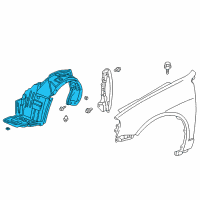 OEM 2004 Acura RSX Fender, Right Front (Inner) Diagram - 74101-S6M-000