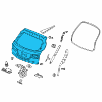 OEM 2018 Acura MDX Tailgate (Dot) Diagram - 68100-TZ5-A91ZZ