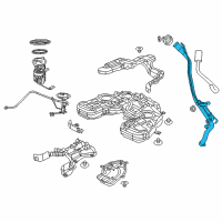 OEM Dodge Durango Hose-Fuel Filler Vent Diagram - 68402169AB