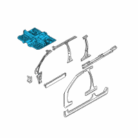 OEM 2000 Kia Spectra Panel Assembly-FFLOOR Diagram - 0K2AA53600