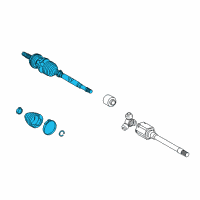 OEM 2008 Toyota Highlander Outer Joint Assembly Diagram - 43470-09V40