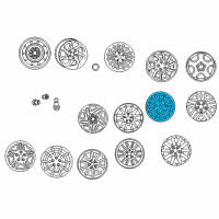 OEM 2002 Chrysler Concorde Alloy Wheels Diagram - 4782295AA