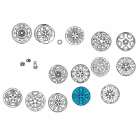 OEM Chrysler 300M Aluminum Wheel Diagram - XY49PAKAA