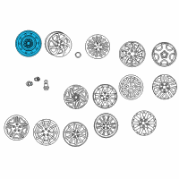 OEM 2000 Chrysler Concorde Steel Wheel Diagram - 4782226AA