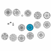 OEM 2002 Chrysler Concorde Wheel Diagram - 4782296AB