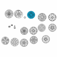 OEM 2000 Chrysler Concorde Wheel Diagram - 4782288AA