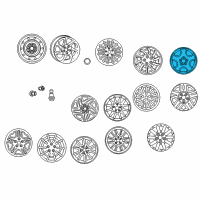 OEM 2004 Chrysler Concorde Aluminum Wheel Diagram - 4782289AB