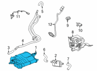 OEM 2020 Honda CR-V Canister Assembly Diagram - 17300-TPG-A01