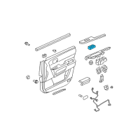 OEM 2012 Honda Pilot Switch Assembly, Power Window Master Diagram - 35750-SZA-A51