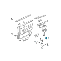 OEM 2011 Honda Pilot Switch Assy., Power Tailgate *NH167L* (GRAPHITE BLACK) Diagram - 35370-SZA-A01ZA