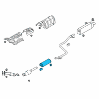 OEM 2021 Kia Forte Center Muffler Assembly Diagram - 28650M7520