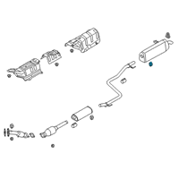 OEM 2019 Kia Forte Hanger-Exhaust Pipe Diagram - 28780M6000