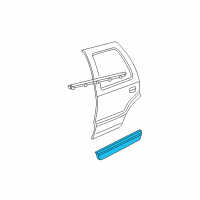 OEM 2001 Chevrolet Suburban 1500 Molding Diagram - 88944486