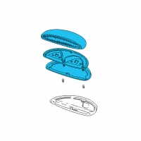 OEM 2002 Ford Taurus High Mount Lamp Diagram - XF1Z-13A613-BAA