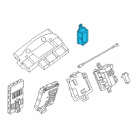OEM 2014 BMW 320i Radio Remote Control Receiver Diagram - 61-31-6-817-933