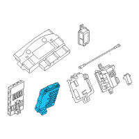 OEM 2014 BMW 320i Control Unit, Rear Electroni Diagram - 61-35-9-317-173
