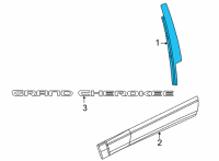 OEM 2021 Jeep Grand Cherokee L APPLIQUE-B PILLAR Diagram - 68375040AC