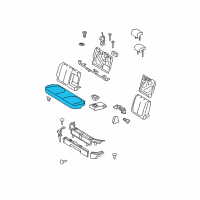 OEM 2010 Toyota Yaris Seat Cushion Diagram - 71601-52B70-B1