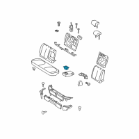 OEM Toyota Yaris Cup Holder Diagram - 66991-52030-B0