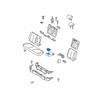 OEM 2012 Toyota Yaris Cup Holder Diagram - 66991-52030-B0