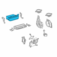 OEM 2020 Lexus LC500h Receiver Assembly Radio Diagram - 86120-11510