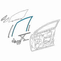 OEM 2020 Toyota C-HR Run Weatherstrip Diagram - 68141-10221