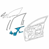 OEM 2020 Toyota C-HR Window Regulator Diagram - 69810-F4010