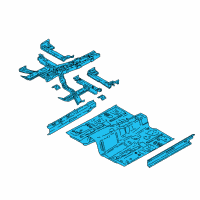 OEM 2018 Kia Stinger PANEL ASSY-FLOOR, CTR Diagram - 65100J5050
