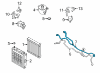 OEM 2021 BMW 840i xDrive Gran Coupe Upper Radiator Coolant Hose Diagram - 17-12-8-602-863