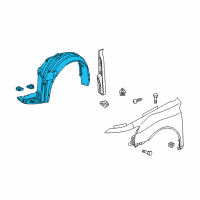 OEM 2012 Acura TL Fender, Right Front (Inner) Diagram - 74101-TK5-A01