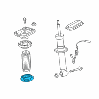 OEM BMW X6 SPRING PAD LOWER Diagram - 33-50-8-092-147