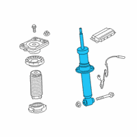 OEM 2021 BMW X5 SPRING STRUT REAR LEFT VDC Diagram - 37-10-6-896-441