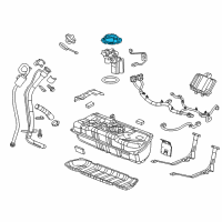 OEM 2014 Chevrolet Volt Fuel Pump Assembly Retainer Diagram - 20940378