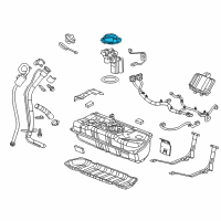 OEM 2011 Chevrolet Volt Fuel Pump Assembly Retainer Diagram - 20940378