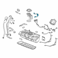 OEM 2015 Chevrolet Volt Fuel Gauge Sending Unit Diagram - 13595836