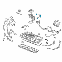 OEM 2014 Cadillac ELR Fuel Gauge Sending Unit Diagram - 13595836