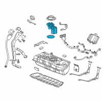 OEM 2014 Cadillac ELR Fuel Pump Diagram - 13595835