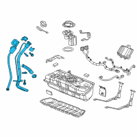 OEM Cadillac ELR Filler Pipe Diagram - 22886736