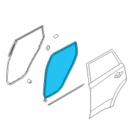 OEM 2022 Kia Niro WEATHERSTRIP-Rear Door Body Side Diagram - 83110G5000