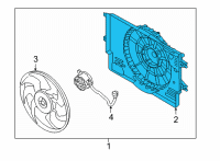 OEM 2021 Hyundai Elantra SHROUD-RADIATOR Diagram - 25350-BY100