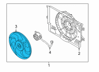 OEM 2022 Hyundai Elantra FAN-COOLING Diagram - 25231-BV410