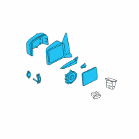 OEM Ford Expedition Mirror Assembly Diagram - 6L7Z-17682-BA
