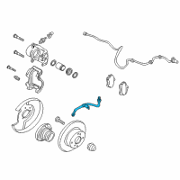 OEM 2005 Nissan Altima Hose Assy-Brake, Rear Diagram - 46211-8J011