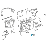 OEM Cadillac CT6 Trunk Lid Switch Diagram - 23389904