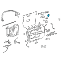 OEM 2018 Cadillac CT6 Mirror Switch Diagram - 23311357