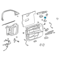 OEM Cadillac CT6 Lock Switch Diagram - 22990480